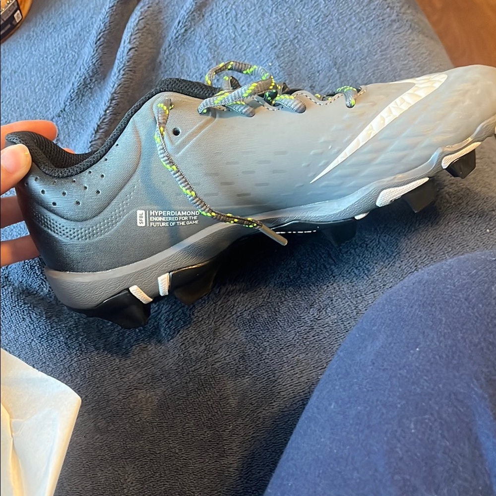 Nike Hyperdiamond Gray Softball Cleats